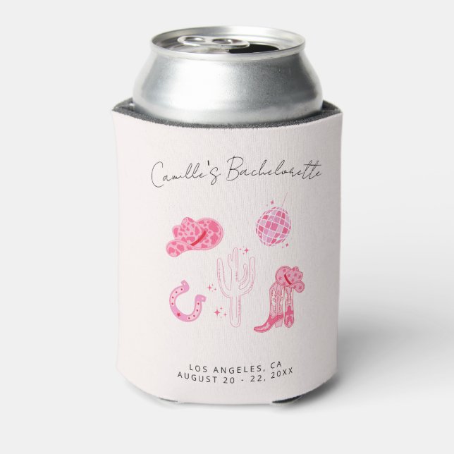 Last Disco Rodeo Bachelorette Can Cooler (Can Back)