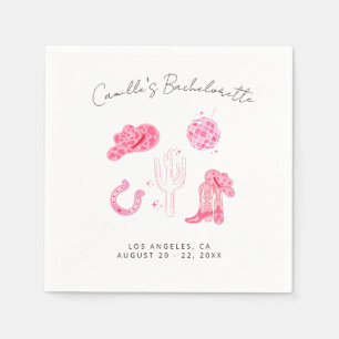 Last Disco Rodeo Bachelorette Napkin
