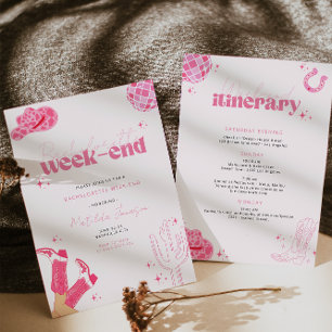 Last disco rodeo bachelorette party invitation