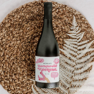 Last Disco Rodeo Bachelorette Party Sparkling Wine Label