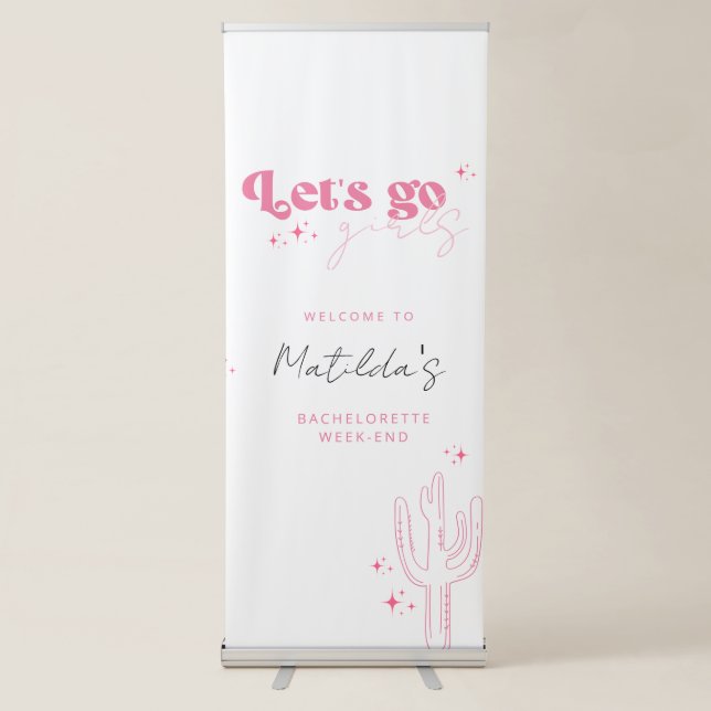 Last Disco Rodeo Bachelorette Retractable Banner (Front)