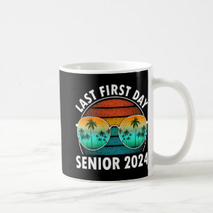 Last First Day Of School Senior 2024 Sungles Boys  Coffee Mug
