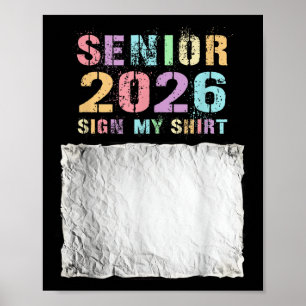 Last First Day Senior 2026 Almost There 12th Grade Poster
