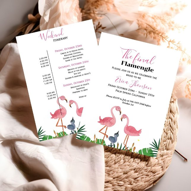 Last Flamengo Bachelorette  & weekend itinerary  Invitation (Creator Uploaded)