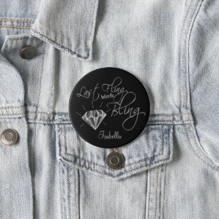 Last Fling Before the Bling - Silver 7.5 Cm Round Badge
