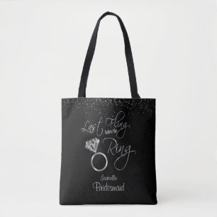 Last Fling Before the Ring Bachelorette - Silver Tote Bag