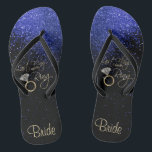 Last Fling Before the Ring - Blue  Flip Flops<br><div class="desc">Flip Flop Shoes ready for you to personalise. Matching products are available or you can just transfer the design to another product. If need be... you can delete all text and start fresh with your own text, colour and font choices with the Zazzle design tool area. ✔Note: Not all template...</div>