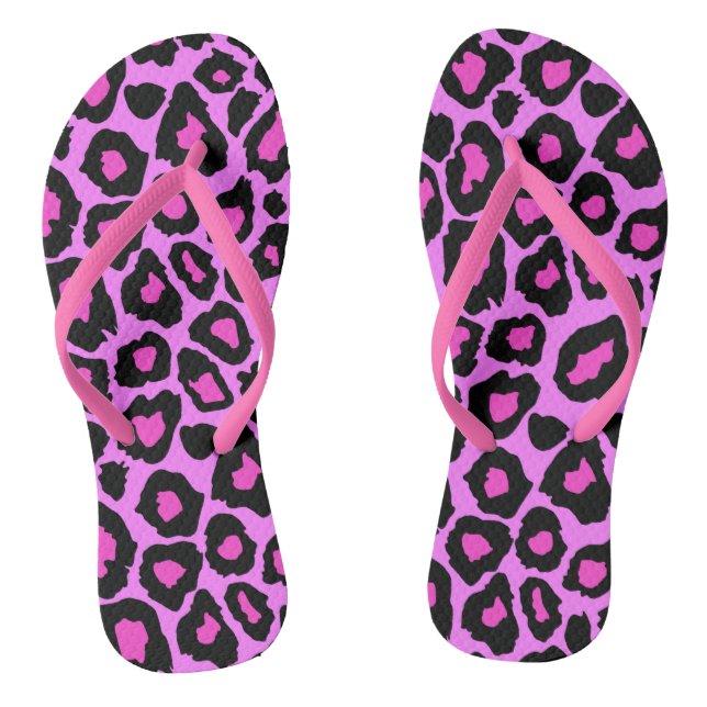 Last Fling Before The Ring Celebration Leopard Flip Flops (Footbed)