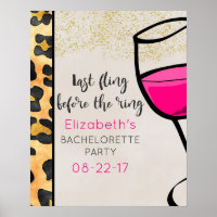 Last Fling Before The Ring Wild Print Bachelorette