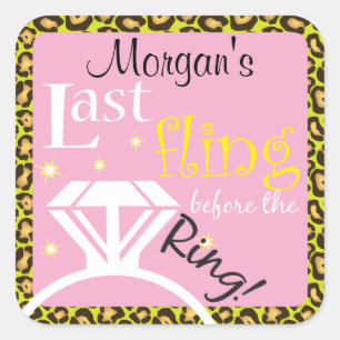 Last Fling Favour Sticker