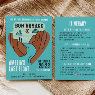 Last Float Bachelorette Party Weekend Invitation