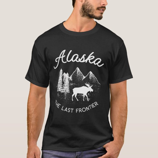 Last Frontier Alaska Moose T-Shirt (Front)