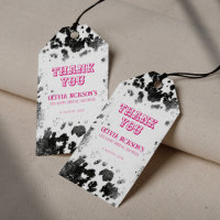 Last Hoedown Cow Print Hot Pink Bridal Shower