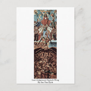 Last Judgement Diptych Wing By Jan Van Eyck Postcard