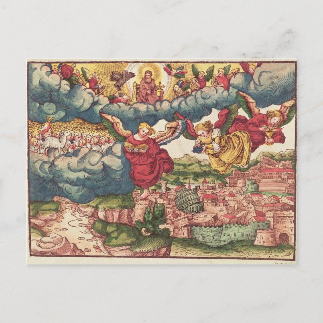 Last Judgement, from the Luther Bible, c.1530 Postcard (Front)