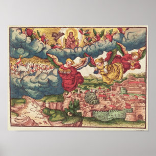 Last Judgement, from the Luther Bible, c.1530 Poster