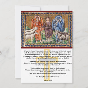 Last Judgment - separation of sheep and goats Invitation