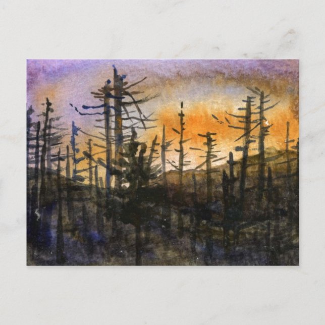 "Last Light" Country Roads Postcard (Front)