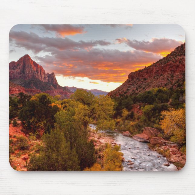Last Light On The Watchman Mouse Mat (Front)