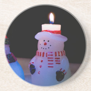 Last Lit Snowman Coaster