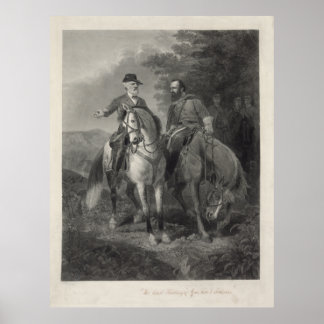 Last Meeting of Robert E. Lee & Stonewall Jackson Poster