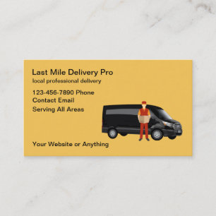Last Mile Local Delivery Service Business Card