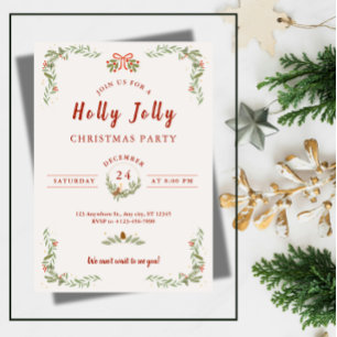 Last-Minute Family Christmas Party Invitation 