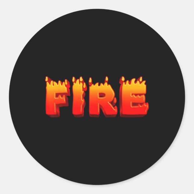 Last Minute Family Couples Halloween Fire And Ice  Classic Round Sticker (Front)