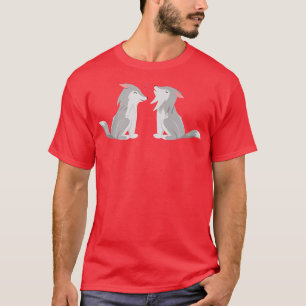 Last Minute Hanukkah Matching Couple Wolf Lovers T-Shirt