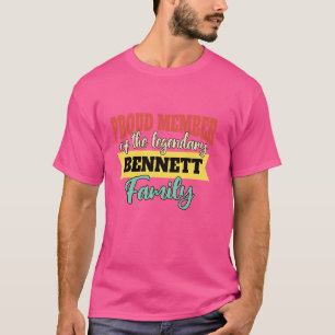 Last Name Bennett Family Bennett Name Bennett T-Shirt