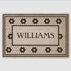 Last Name Black and White Tile Design Custom