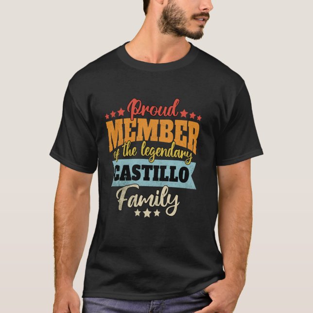 Last Name Castillo Family Castillo Name Castillo T-Shirt (Front)