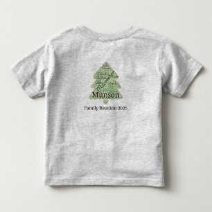 Last Names Tree 2025 Toddler T-Shirt