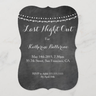 Last Night Out invitation