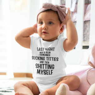 Last Night Was a Blur... Funny Baby Bodysuit