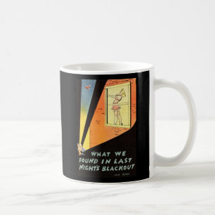 Last Night's Blackout, Comic Vintage Inspired Coffee Mug