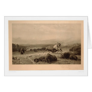 Last of the Buffalo Bierstadt (0137A) - Restored