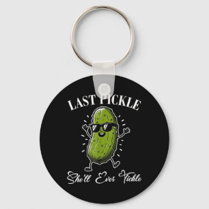 Last Pickle Shell Tickle Bachelor Party Humour Key Ring