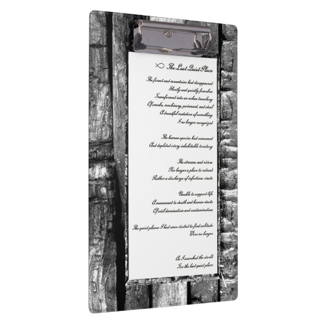 Last Quiet Place Clipboard (Right)