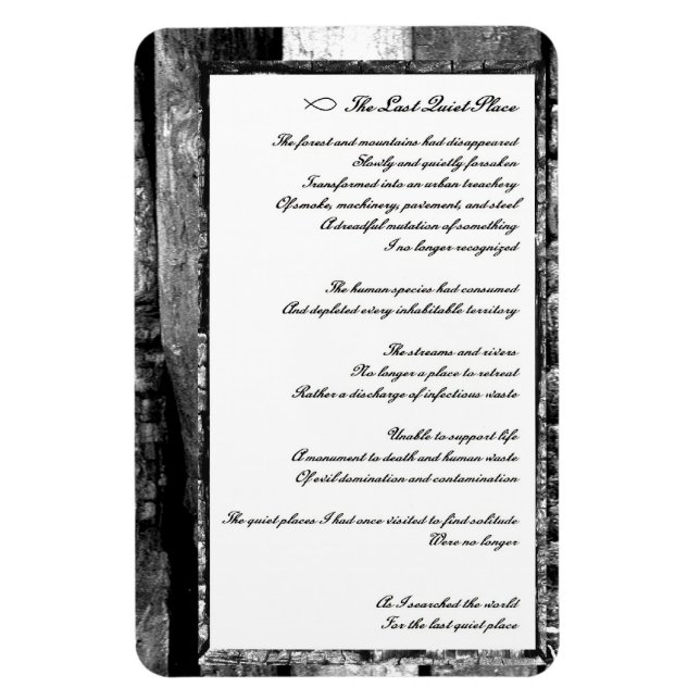 Last Quiet Place Magnet (Vertical)