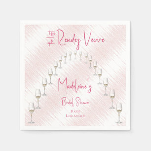 Last Rendez Veuve Bachelorette Weekend Itinerary Napkin