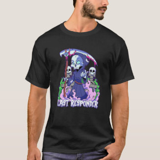Last Responder Pastel Goth Grim Reaper Creepy Deat T-Shirt