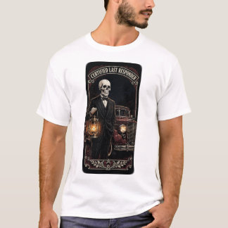 Last Responder Skull — Funeral Service T-Shirt
