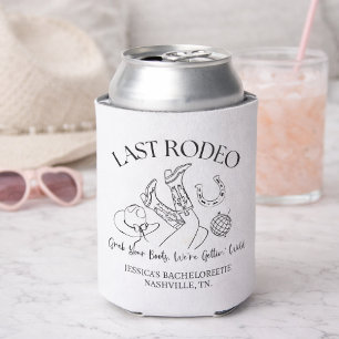 Last Rodeo Bachelorette Can Cooler   Nashville Cow