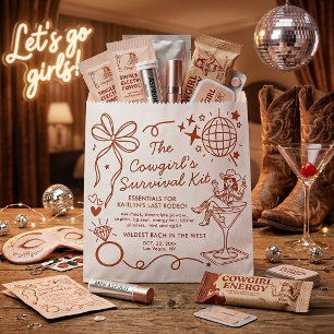 Last Rodeo Bachelorette Party Survival Kit Favour Bags