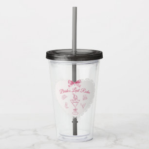 “Last Rodeo” Bride Tribe Western Bachelorette Acrylic Tumbler