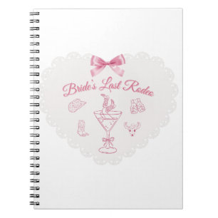 “Last Rodeo” Bride Tribe Western Bachelorette Notebook