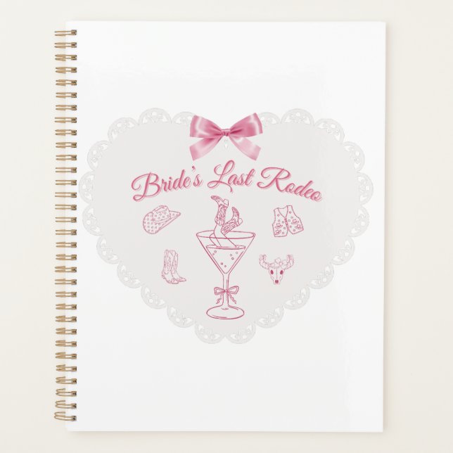 “Last Rodeo” Bride Tribe Western Bachelorette Planner (Front)