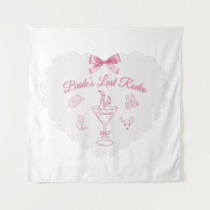 “Last Rodeo” Bride Tribe Western Bachelorette Tapestry