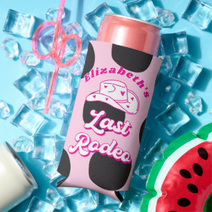 Last Rodeo Cowgirl Bachelorette Favour Seltzer Can Cooler